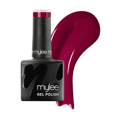 Mylee Gel Nail Polish 8ml [Raspberry ] - UV/LED Soak-Off Nail Art Manicure Pedicure for Professional, Salon & Home Use [Red Range] - Long Lasting & Easy to Apply view 1