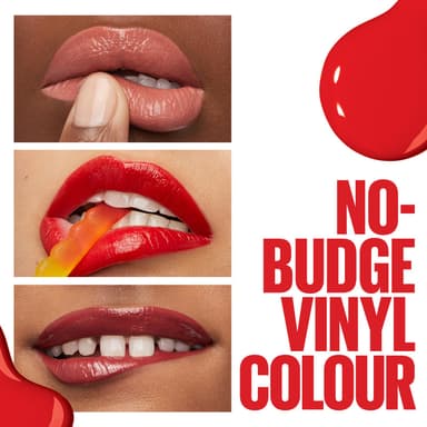 Maybelline New York Super Stay Vinyl Ink Liquid Lip Colour, 16HR Long-Lasting, Ultra-Pigmented, Smudge & Transfer-Proof, High Shine Finish, Vegan Formula for Comfortable Wear, Shade: 40 Witty view 4