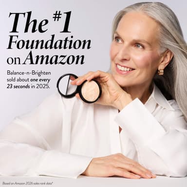 LAURA GELLER NEW YORK Award-Winning Baked Balance-n-Brighten Color Correcting Powder Foundation - Porcelain - Buildable Light to Medium Coverage - Demi-Matte Natural Finish view 2