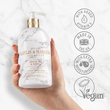 Baylis & Harding Elements White Tea & Neroli Hand Wash, 500 ml (Pack of 3) - Vegan Friendly view 3