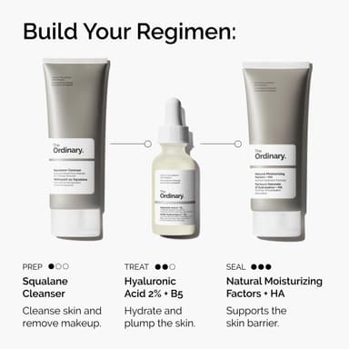 The Ordinary Hyaluronic Acid 2% + B5 (with Ceramides), Multi-Depth Hydration Serum for Plumper, Smoother Skin, 30ml view 3