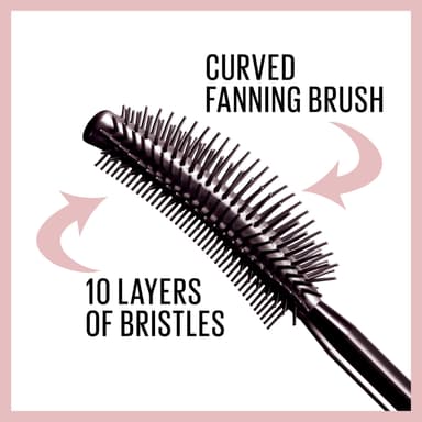Maybelline Mask, Lash Sensational Waterproof Mascara, Volumizing and Thickening Mascara, Maybelline New York, Lengthening Flake Free Formula, Colour: Black view 4