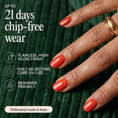 Mylee Gel Nail Polish 8ml [Magic Toadstool] - UV/LED Soak-Off Nail Art Manicure Pedicure for Professional, Salon & Home Use [Coral Range] - Long Lasting & Easy to Apply view 3