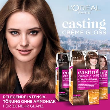 L'Oréal Paris Casting Crème Gloss Hair Colour, Ammonia and Silicone-Free Nourishing Intensive Colour with Gloss Reflective Balm, Pack of 3 view 2