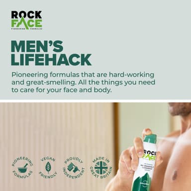 Rock Face Antiperspirant Deodorant for Men - Original Fresh Citrus Scent, 200ml Spray, 48 Hour Protection, Non-Staining, Multipack of 6 view 3
