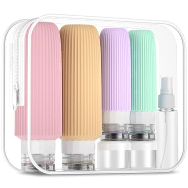 Mrsdry Travel Bottles for Toiletries, 16 Pack Silicone Travel Bottles Set, Leakproof Travel Size Toiletries, BPA Free Travels Containers for Toiletries, Traveler Accessories for Shampoo Conditioner view 1