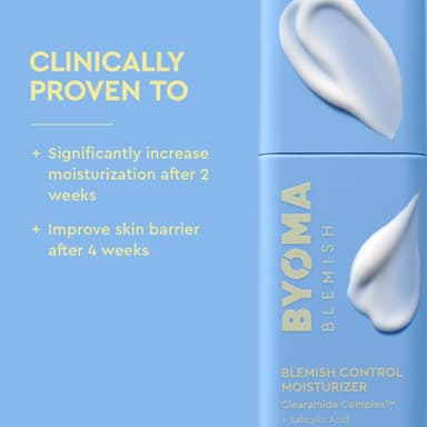 BYOMA Blemish Control Moisturiser (50ml) Ultra Lightweight and Oil Free for Acne-Prone Skin, with Salicylic Acid to Help Clear Breakouts and Reduce Post-Blemish Marks for Smoother, Healthier Skin view 4