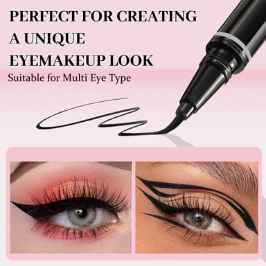 FADLASH 120pcs 0.07mm D Curl 8-16mm 40D with Black Eyeliner Wispy Mixed Trays Customizable DIY Eyelash Extensions for Beginners view 4