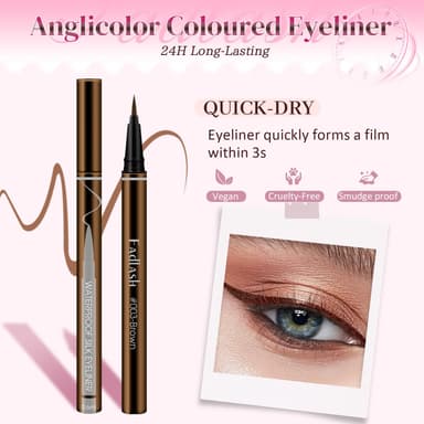 FADLASH 40D 0.07mm D Curl 12-18mm Kit with Brown Eyeliner, Bond and Seal, Remover and Tweezers DIY Eyelash Extensions view 4