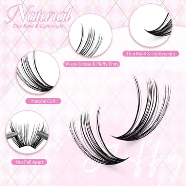FADLASH 40D 0.07mm D Curl 12-18mm Kit with Bond and Seal, Remover and Tweezers DIY Eyelash Extensions view 3