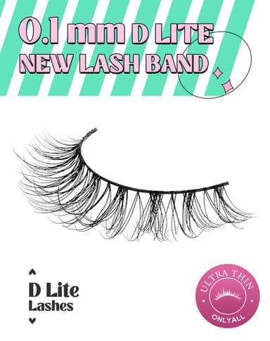 Lashes Natural Look False Eyelashes Wispy Eye Natural Small Fake Eyelash Volume Lash Soft Band 10 Pairs D-M01 view 4