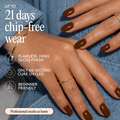 Mylee Gel Nail Polish 8ml [Brown Sugar] - UV/LED Soak-Off Nail Art Manicure Pedicure for Professional, Salon & Home Use [Autumn/Winter Range] - Long Lasting & Easy to Apply view 3