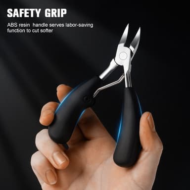 BEZOX Precision Toenail Clippers for Thick or Ingrown Toenails- Podiatrist Toenail Clippers - Professional Large Nail Clipper Grooming Tool -Spare Spring-New Packaging(No Metal Box) view 4