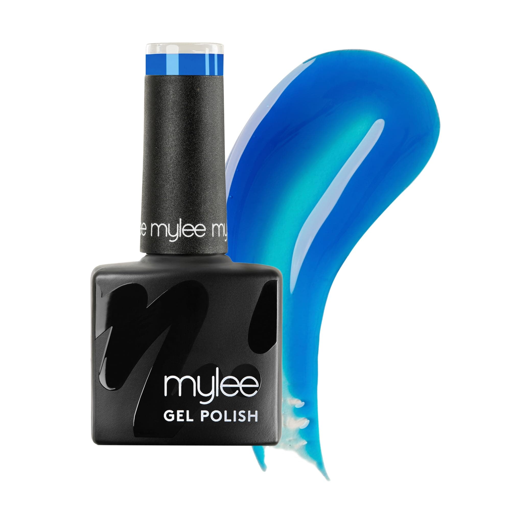 Mylee Gel Nail Polish 8ml [Blue Lagoon] - UV/LED Soak-Off Nail Art Manicure Pedicure for Professional, Salon & Home Use [Neon Range] - Long Lasting & Easy to Apply