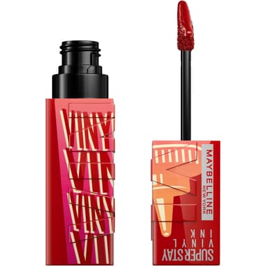 Maybelline New York Liquid Lipstick, Super Stay Vinyl Ink Sauce Liquid Lip Colour, Smudge-free Makeup, Long Lasting up to 16h, Shine Finish, No Budge, Vegan Formula, Shade: 200 Salsa view 1