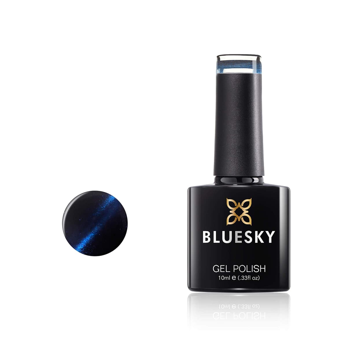 BLUESKY Gel Nail Polish, Cat Eye Coat, Blue, KA548, 10ml Gel Polish (Requires curing under UV/LED Lamp and a Dark Base to obtain effect pictured)