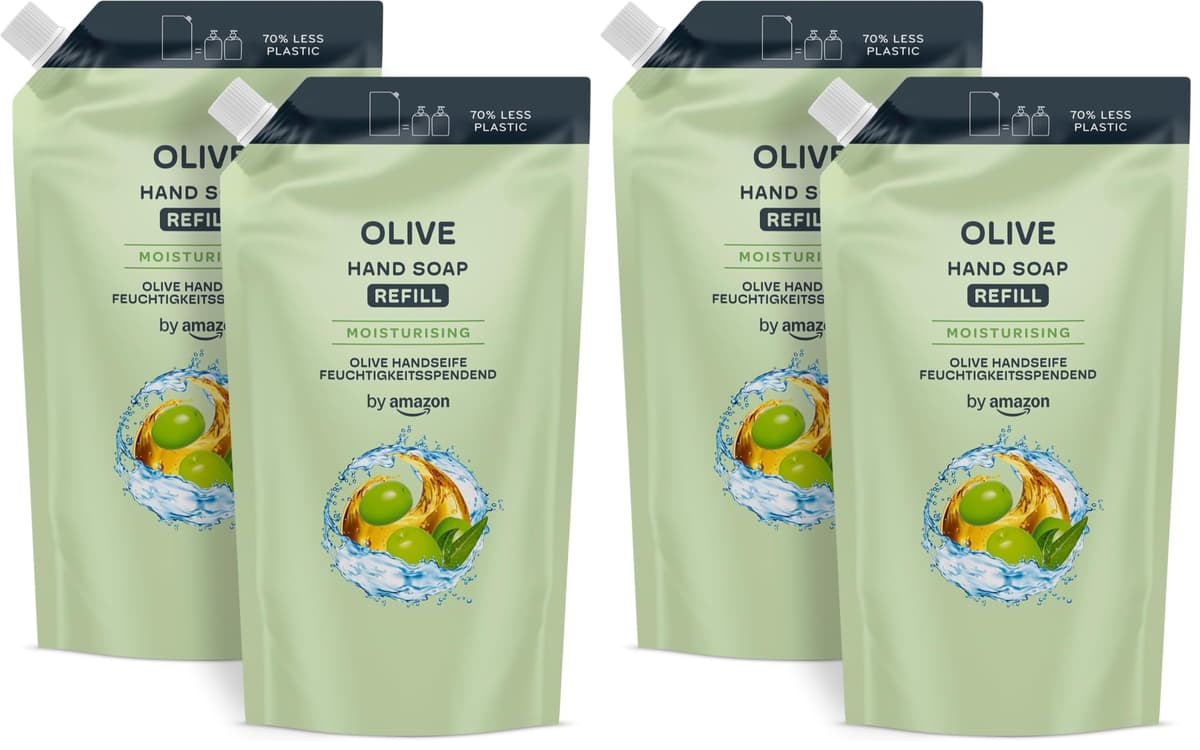 by Amazon Olive Hand Soap Refill, 2 x 1000ml (Pack of 2)