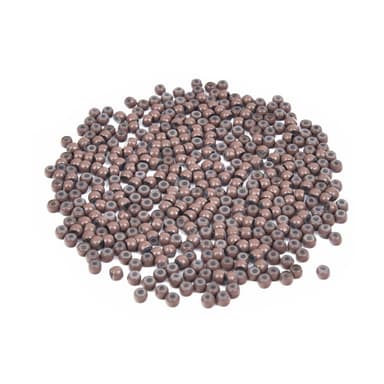 Vlasy Silicone Lined Nano Rings Beads for Nano Tip Hair Extensions Micro Nano Beads (400pcs, Medium Brown) view 3