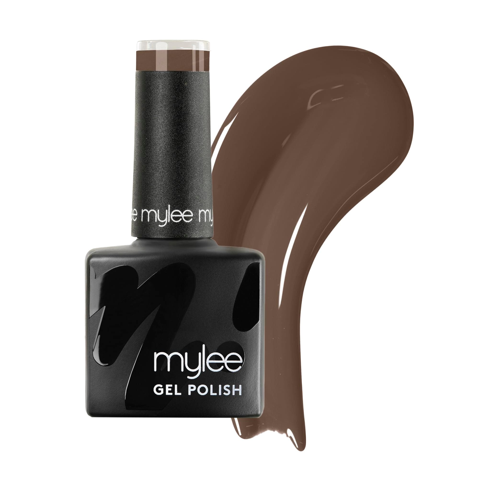 Mylee Gel Nail Polish 8ml [Choco-Latte] - UV/LED Soak-Off Nail Art Manicure Pedicure for Professional, Salon & Home Use [Autumn/Winter Range] - Long Lasting & Easy to Apply