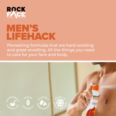 Rock Face Antiperspirant Deodorant for Men - Power Spicy Oriental Scent, 200ml Spray, 48 Hour Protection, Non-Staining, Multipack of 6 view 3