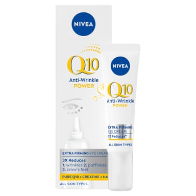 NIVEA Q10 Anti-Wrinkle Power Firming Eye Cream (15ml), Anti-Wrinkle Skincare for Eliminating Fine Lines and Dark Circles, Nourishing Eye Cream for Softer, Smoother Skin view 1