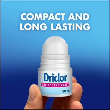 Driclor Antiperspirant Roll On Applicator 20 ml, Strong Antiperspirant for Excessive Sweating view 3