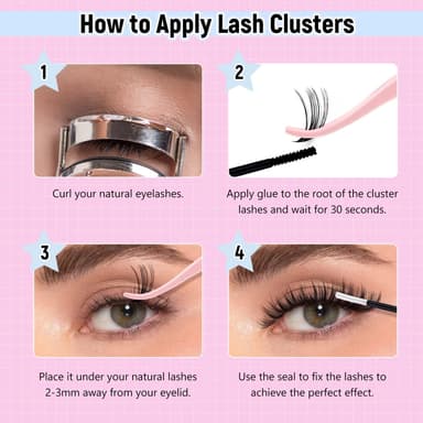 FADLASH 470pcs 0.07mm D Curl 10-18mm 40-60-80-100-150-200D Fluffy Russian Natural Cat-Eye Lashes DIY Eyelash Extensions view 4