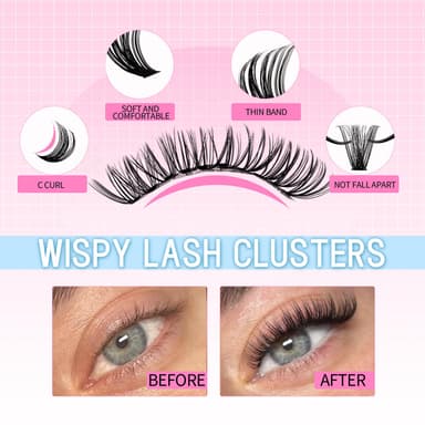 FADLASH 470pcs 0.07mm C Curl 10-18mm 40-60-80-100-150-200D with Bond and Seal Fluffy Russian Natural Cat-Eye Lashes DIY Eyelash Extensions view 3