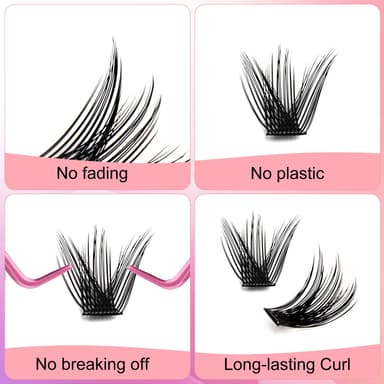 FADLASH 144pcs 0.07mm D Curl 8-16mm 40D Mixed Trays Customizable DIY Eyelash Extensions for Beginners view 2