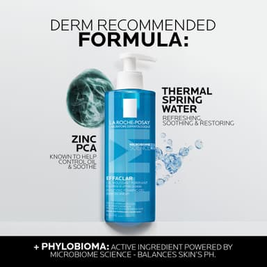 La Roche Posay Effaclar Purifying Foaming Gel for oily sensitive skin 400ml view 4