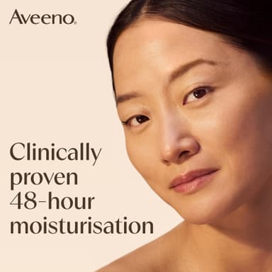 AVEENO Face CALM+RESTORE Re-Hydrating Night Cream (1 x 50ml), Fragrance-Free Face Care, Intensely Nourishes and Moisturises with Shea Butter, Prebiotic Oat and Calming Feverfew, For Sensitive Skin view 3