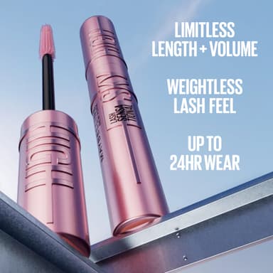Maybelline Mascara, Lash Sensational Sky High Volumizing & Thickening, Eyelash Lengthening, Flake-Free Formula, Waterproof Mascara, Full Volume Mascara, Colour: Black view 3