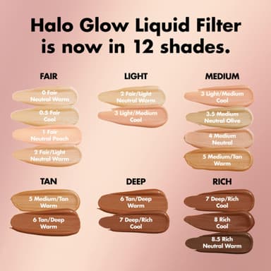 e.l.f. Halo Glow Liquid Filter, Complexion Booster For A Glowing, Soft-Focus Look, Infused With Hyaluronic Acid, Vegan & Cruelty-Free, 3.5 Medium view 2