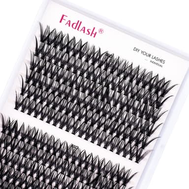 Individual Cluster Lashes Extensions 30D 40D 0.07 D Curl 10mm Extensions 200Pcs Individual Cluster Lashes DIY Eyelash Extensions at Home view 1