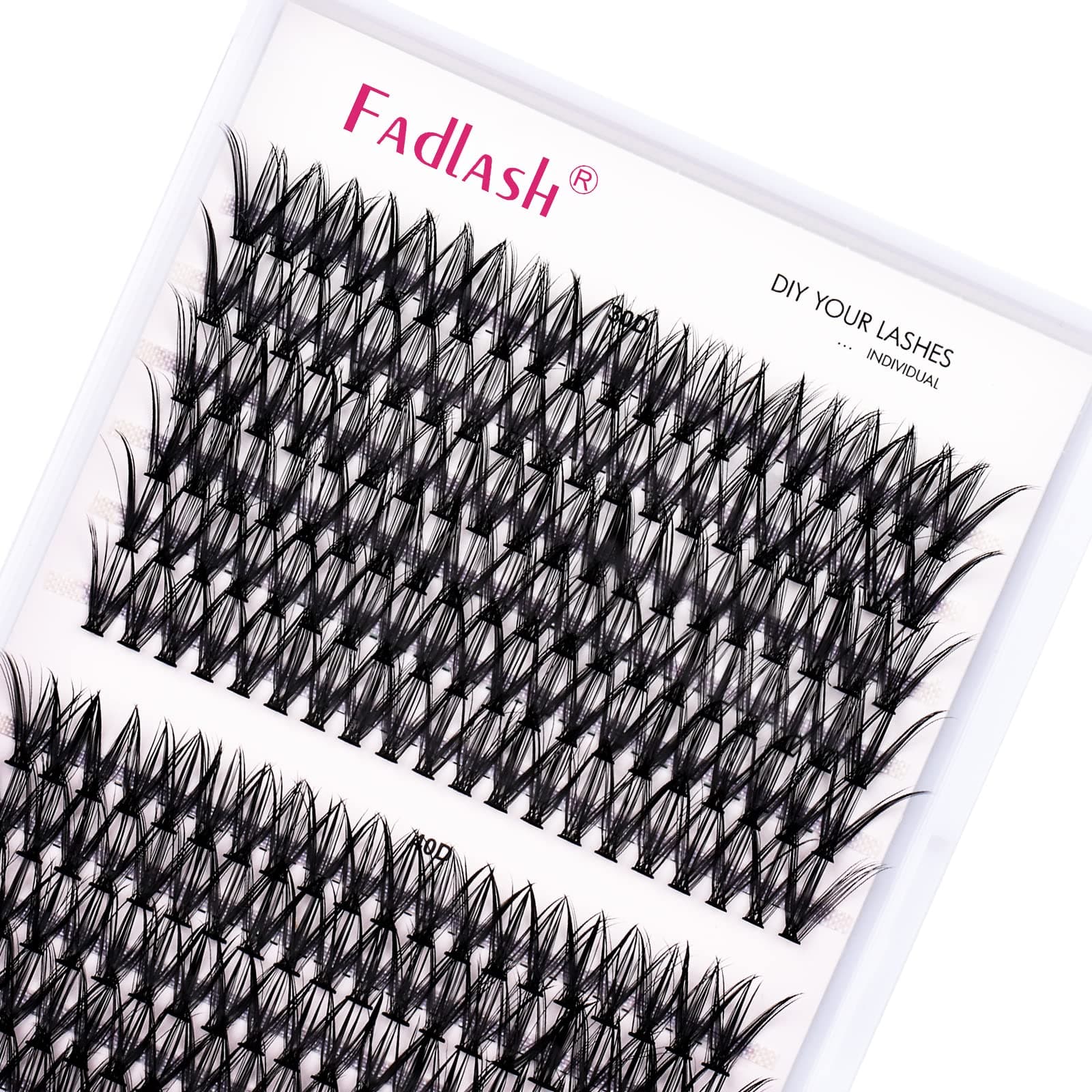 Individual Cluster Lashes Extensions 30D 40D 0.07 D Curl 10mm Extensions 200Pcs Individual Cluster Lashes DIY Eyelash Extensions at Home