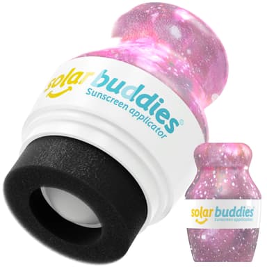 Solar Buddies Sunscreen Applicator - Galaxy Single - Refillable Roll on Sponge Sunscreen, Suncream & Lotion Applicator For Kids, Adults & Families - Holds 3.4fl oz, Perfect Size for Travel view 1