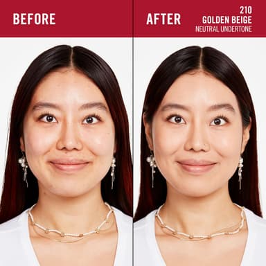 Rimmel Lasting Finish 35Hr Foundation 210 Golden Beige, Full Coverage, Hydrating, SPF20, Hyaluronic Acid, Vitamin E, 2% Niacinamide, All Day Wear, Vegan, Cruelty Free view 4