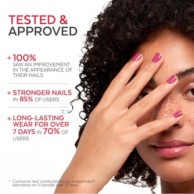 PODERM Nail Care Polish with Tea Tree - Raspberry | Swiss Lab - 8ML | Enriched with Tea Tree, Silicon & Biotin | Purifies, Clarifies & Nourishes Yellow Nails | Created by a Podiatrist view 3