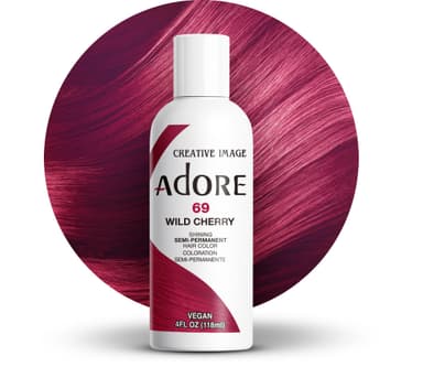 ADORE COSMETICS Shiny Semi-Permanent Hair Dye - Wild Cherry - 118ml view 1