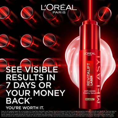 L'Oréal Paris Anti-Aging Serum, Revitalift Triple Laser Creamy Serum with Melasyl™ + Vitamin C + Niacinamide, Corrects Dark Spots & Radiance, Clinical Results, 50ml view 3