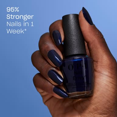 OPI Nail Envy Nail Polish, Strong Nail Strengthener Treatment For Strong Nails, Vegan Nail Repair and Strenght for Damaged Nails, Blue Nail Polish, All Night 15ml view 2