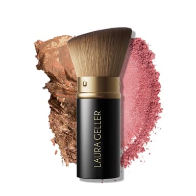 LAURA GELLER NEW YORK Retractable Black Kabuki Brush for Liquid, Cream and Powder Face Makeup With Aluminum Handle view 1
