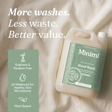 Miniml Hand Soap Wash Liquid 5L Refill - Cucumber & Aloe Vera Infused Eco Friendly Hand, Skin & Body Wash Gel for Soft and Sensitive Skin Care - 100% Vegan & Cruelty Free view 3