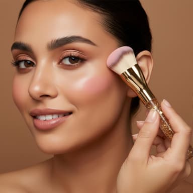 Blending Liquid Makeup Foundation Brush - Face, Contour Kabuki, Highlighter Brush - Perfect For Mineral Cream, Powder, Bronzer, Blush, Highlighter - Pro Quality Synthetic Bristles view 4