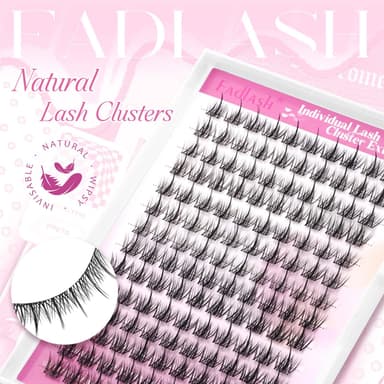 FADLASH 140pcs Large Box C Curl Natural Style Cluster Lashes for Beginners and Professionals DIY Eyelash Extensions view 2
