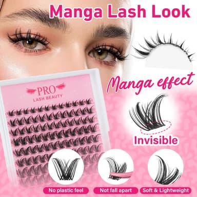 144pcs Individual Eyelashes Kit D Curl Cluster Lashes Eyelashes Individual Kit Thin Band Wide Stem Lash Clusters with Tweezers and Super Bond and Seal Lash Remover Mix 8-16mm view 2