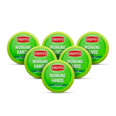 O'Keeffe's Working Hands, 96g Jar (6 Pack) - Hand Cream for Extremely Dry, Cracked Hands | Instantly Boosts Moisture Levels, Creates a Protective Layer & Prevents Moisture Loss view 1