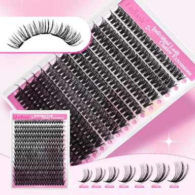FADLASH 40D 0.07mm D Curl 12-18mm Kit with Bond and Seal, Remover and Tweezers DIY Eyelash Extensions view 4