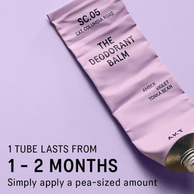 AKT Deodorant Balm 1.7 Fl Oz, Natural Deodorant for Men and Women, Award-Winning, Multi-use, Cream Deo Without Aluminum, Sc.05 Columbia Road, Plastic Free, All Genders view 3