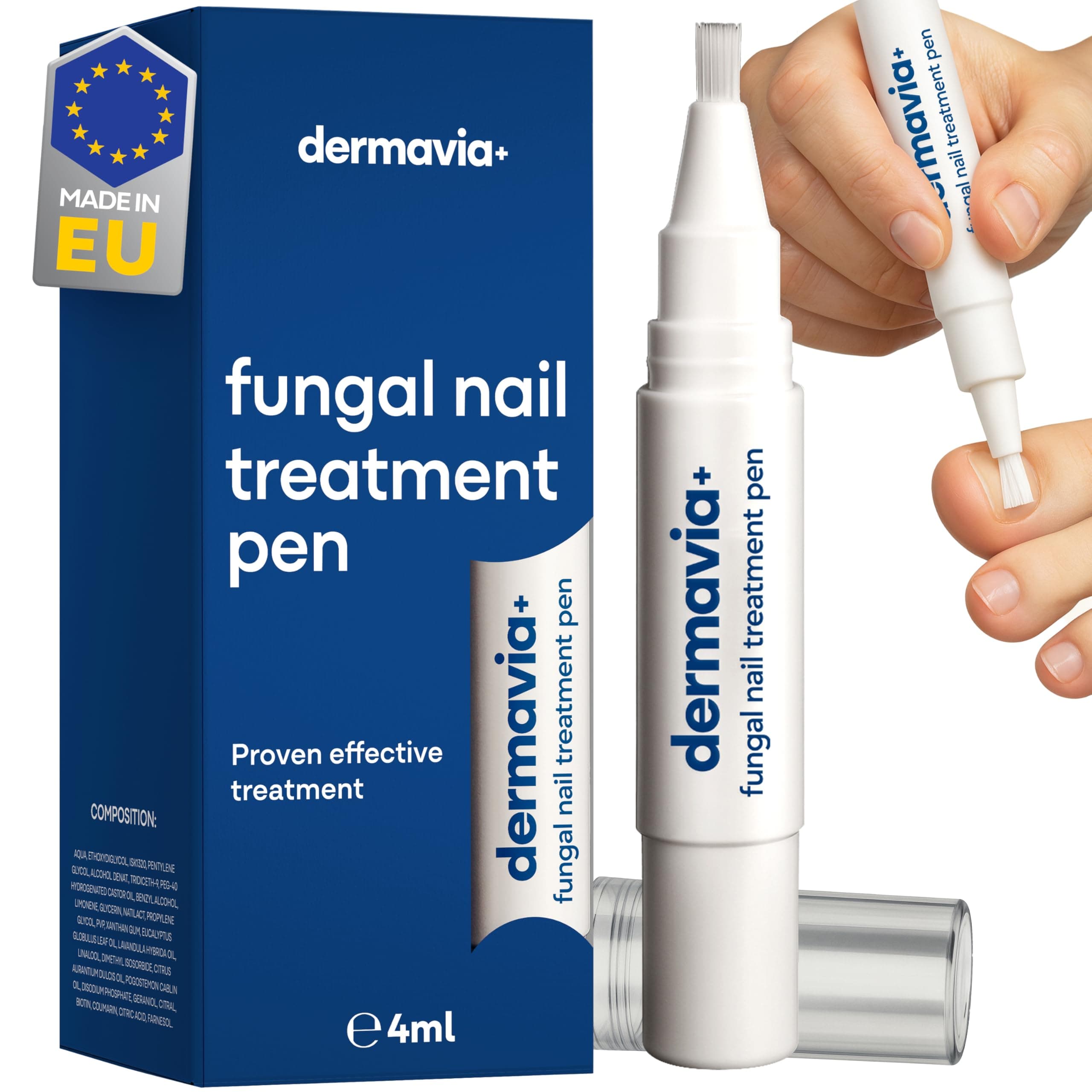 Fungal Nail Treatment – Nail Fungus Treatment for Toenail and Fingernails - 4ML Pen - Suitable for Diabetics - Clinically Proven Treatment
